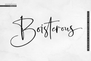 Boisterous Script: A Premium Typeface for Elegant Branding