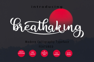 Breathaking Script: The Modern Typeface for Scroll-Stopping Designs