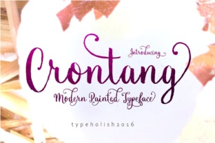Crontang Font Review: Elevating Campaign Visuals with Handpainted Script