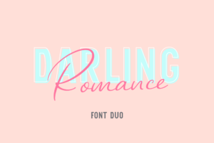 Darling Romance Duo: The Elegant Script Font for Crafters