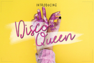 Disco Queen: A Fun Script Handwritten Font for Makers