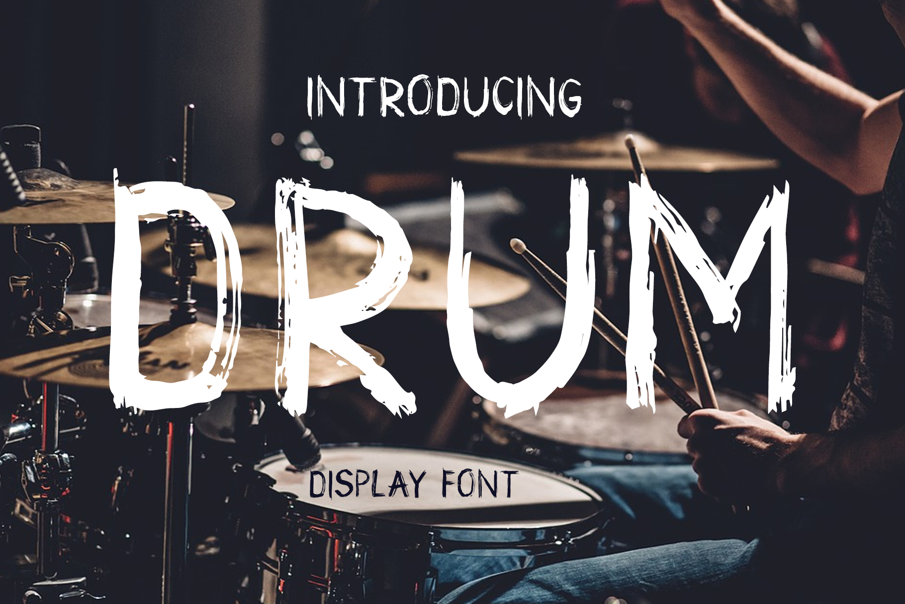 Drum Font Review: A Grunge Display Typeface for Bold Brands