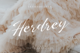 Elevate Campaign Visuals with Herdrey Script Font