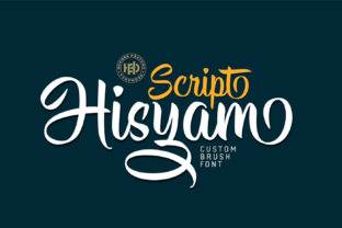 Hisyam: A Bold Upright Script Font for Logos