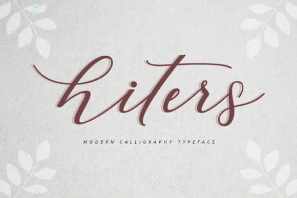 Hiters: The Elegant Script Font for Luxury Branding