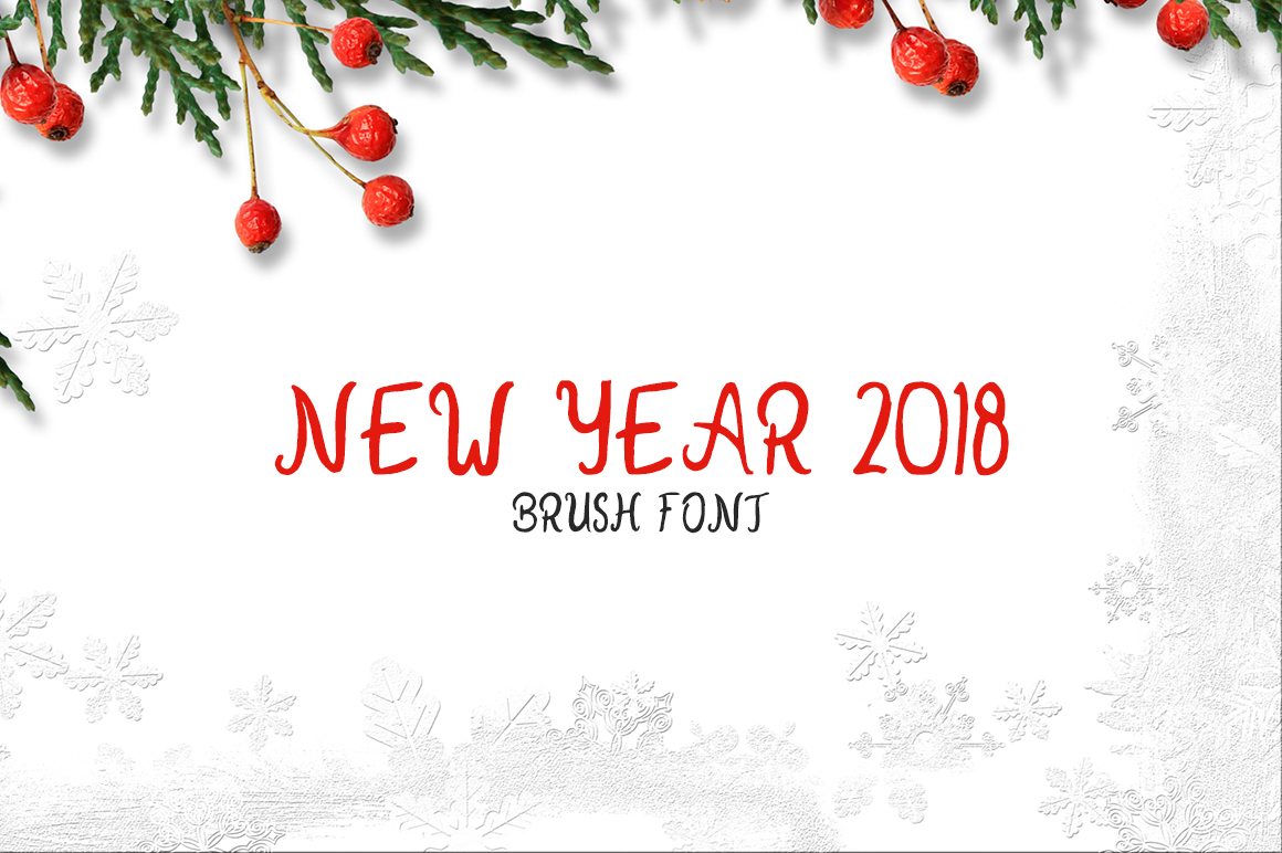 New Year 2018: A Handwritten Brush Font for Authentic Branding