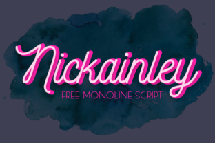 Nickainley: The Edgy Monoline Script Font for Modern Headlines