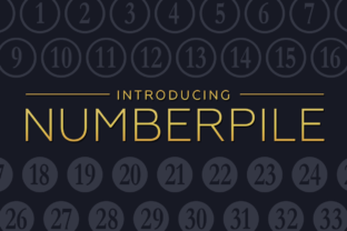 Numberpile: A Quirky Display Font for Fun Branding