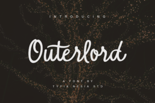 Outerlord: A Modern Script Font for Editorial Design
