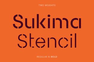 Sukima Stencil Font Review for Modern Branding