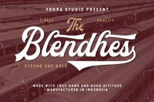 The Blendhes: A Bold Script Font for Vintage Branding