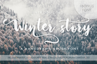 Winter Story Font Review for Handmade Branding